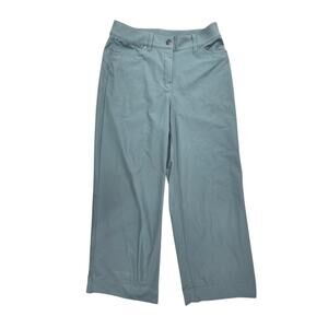 Lululemon Pants Women's Size 27 Blue City Sleek 5 Pocket Utilitech Wide Leg Crop